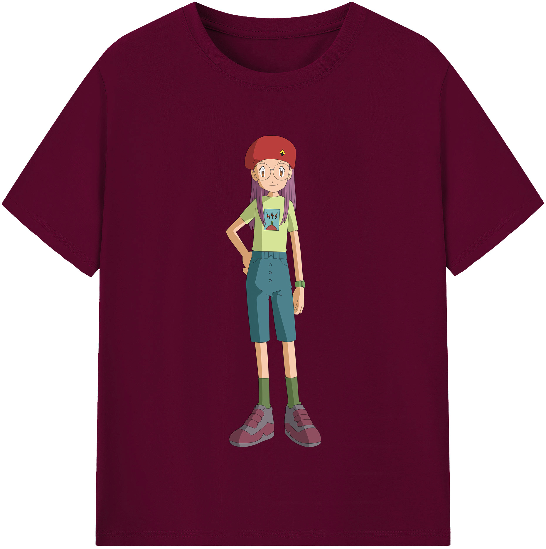 （画像用） Digimon デジタルモンスター/デジモン レディースカジュアルプリントTシャツ（綿100％）